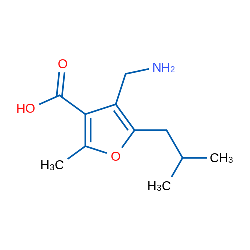 4-(Aminomethyl)-5-isobutyl-2-methylfuran-3-carboxylic acid 1g
