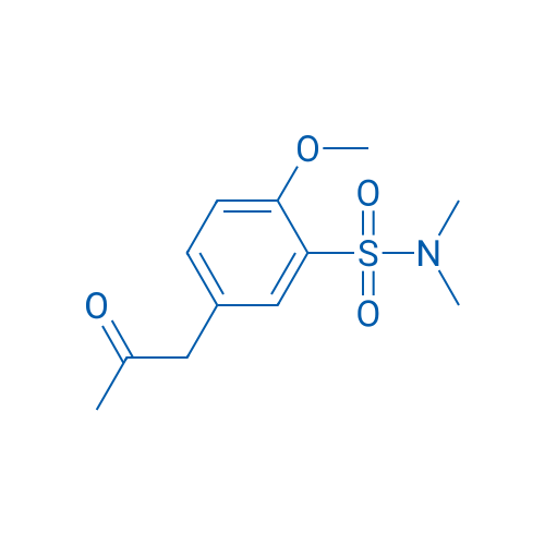 2-METHOXY-N,N-DIMETHYL-5-(2-OXOPROPYL)BENZENESULFONAMIDE 1g