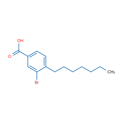 3-Bromo-4-heptylbenzoic acid 1g