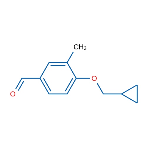 4-(Cyclopropylmethoxy)-3-methylbenzaldehyde 1g