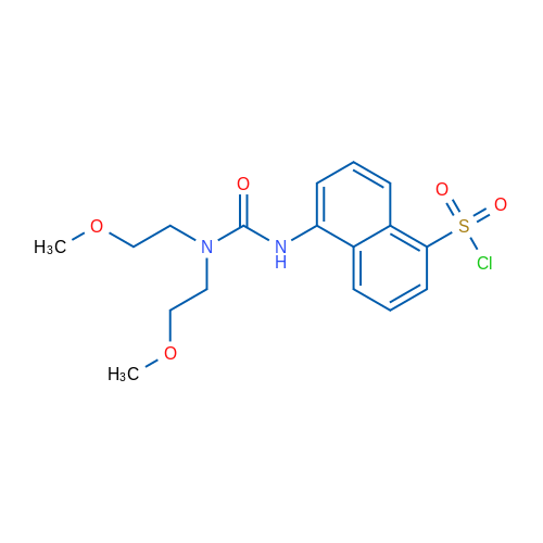 5-(3,3-Bis(2-methoxyethyl)ureido)naphthalene-1-sulfonyl chloride 1g