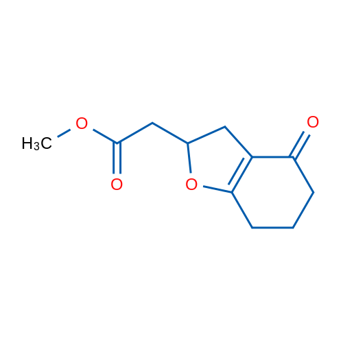 Methyl 2-(4-oxo-2,3,4,5,6,7-hexahydro-1-benzofuran-2-yl)acetate 10g