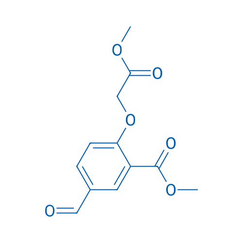 Benzoic acid, 5-formyl-2-(2-methoxy-2-oxoethoxy)-, methyl ester 250mg