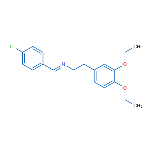 N-(4-Chlorobenzylidene)-2-(3,4-diethoxyphenyl)ethanamine 1g