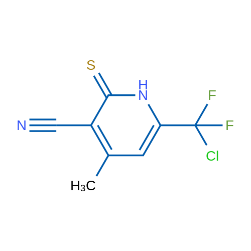 6-(Chlorodifluoromethyl)-4-methyl-2-thioxo-1,2-dihydropyridine-3-carbonitrile 1g