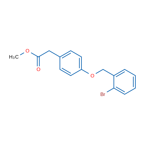 Methyl 2-(4-((2-bromobenzyl)oxy)phenyl)acetate 1g