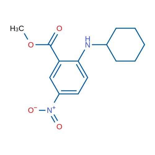 Methyl 2-(cyclohexylamino)-5-nitrobenzoate 1g