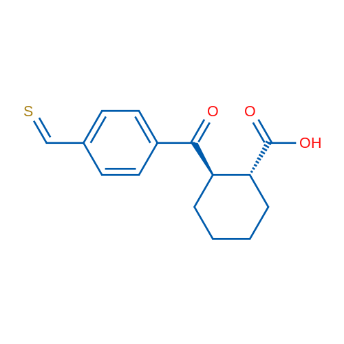 trans-2-(4-Thiomethylbenzoyl)cyclohexane-1-carboxylic acid 1g