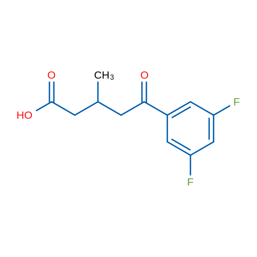 5-(3,5-Difluorophenyl)-3-methyl-5-oxopentanoic acid 1g