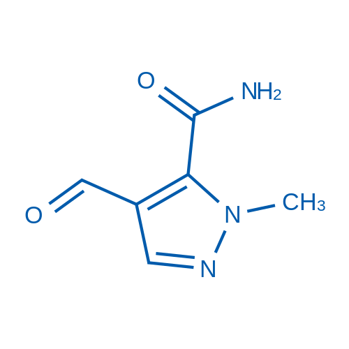 4-Formyl-1-methyl-1H-pyrazole-5-carboxamide 100mg