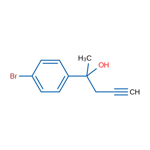 2-(4-Bromophenyl)pent-4-yn-2-ol 5g