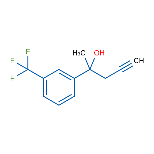 2-(3-(Trifluoromethyl)phenyl)pent-4-yn-2-ol 250mg