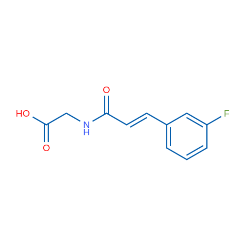 2-(3-(3-Fluorophenyl)acrylamido)acetic acid 10g
