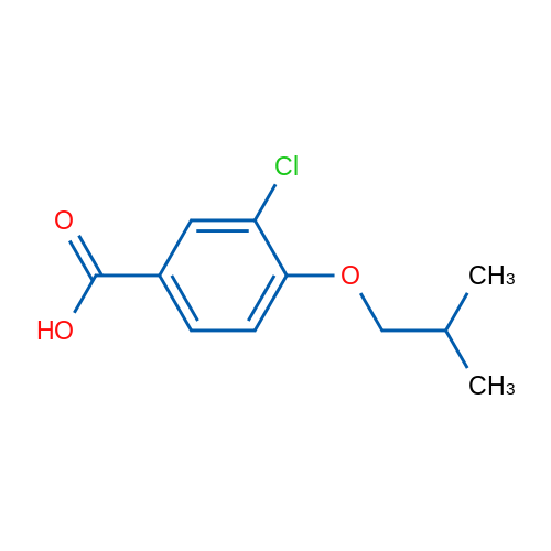 3-Chloro-4-isobutoxybenzoic acid 250mg