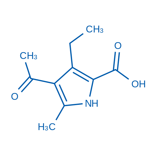 4-Acetyl-3-ethyl-5-methyl-1H-pyrrole-2-carboxylic acid 1g