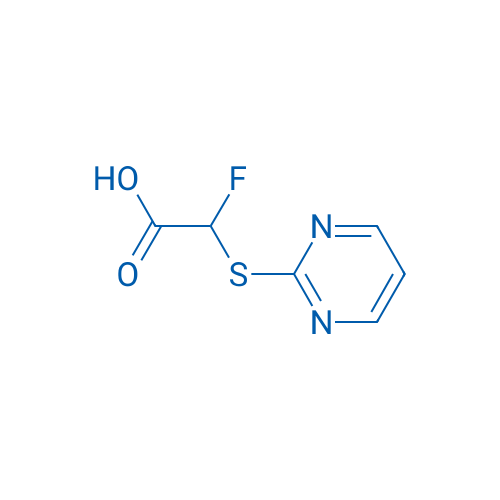 2-Fluoro-2-(pyrimidin-2-ylsulfanyl)acetic acid 1g