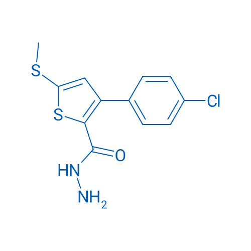 3-(4-Chlorophenyl)-5-(methylsulfanyl)thiophene-2-carbohydrazide 1g