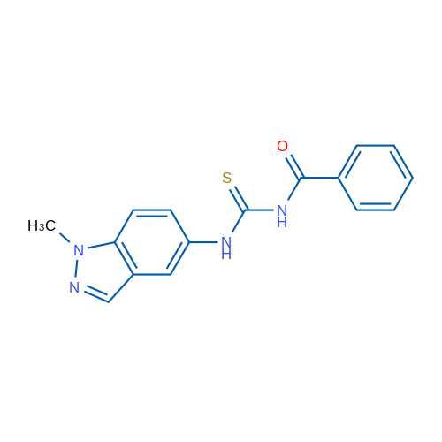 1-Benzoyl-3-(1-methyl-1H-indazol-5-yl)thiourea 1g