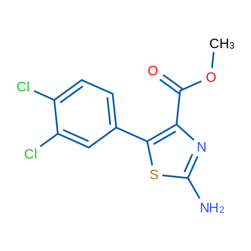 Methyl 2-amino-5-(3,4-dichlorophenyl)-1,3-thiazole-4-carboxylate 1g