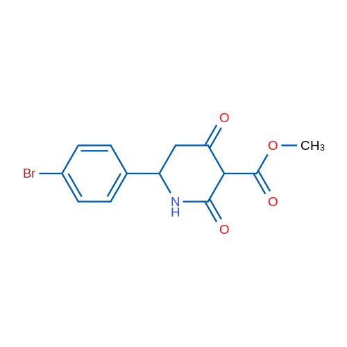 Methyl 6-(4-bromophenyl)-2,4-dioxopiperidine-3-carboxylate 1g