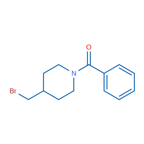 (4-(Bromomethyl)piperidin-1-yl)(phenyl)methanone 250mg