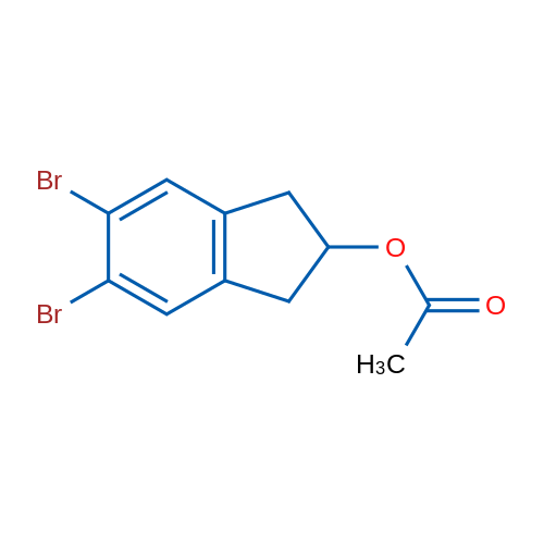 5,6-Dibromo-2,3-dihydro-1H-inden-2-yl acetate 1g