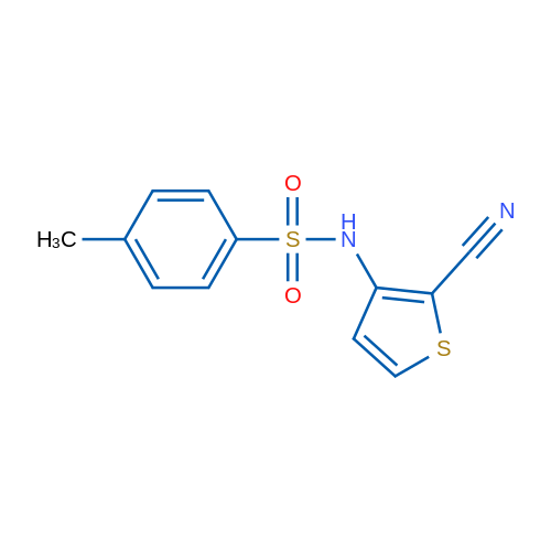 N-(2-Cyanothiophen-3-yl)-4-methylbenzene-1-sulfonamide 5mg