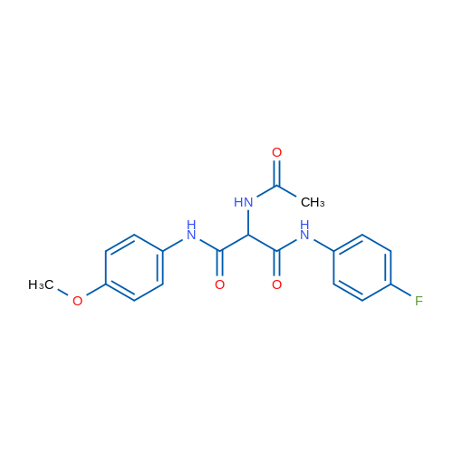 2-Acetamido-N'-(4-fluorophenyl)-N-(4-methoxyphenyl)propanediamide 1g