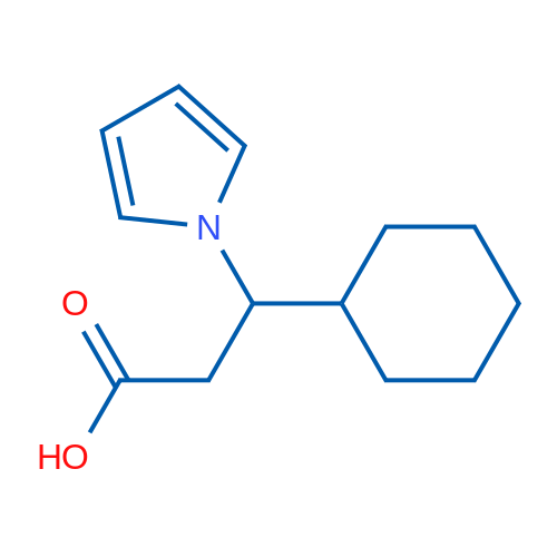 3-Cyclohexyl-3-(1H-pyrrol-1-yl)propanoic acid 1g