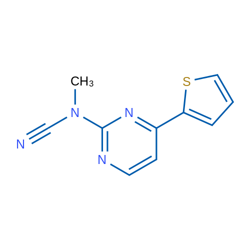 N-Cyano-N-methyl-4-(thiophen-2-yl)pyrimidin-2-amine 1g