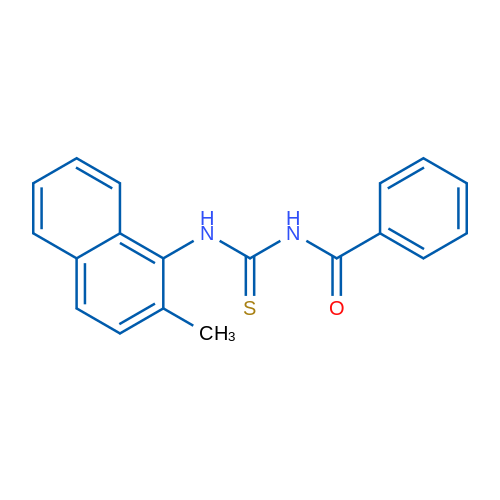 1-Benzoyl-3-(2-methylnaphthalen-1-yl)thiourea 1g