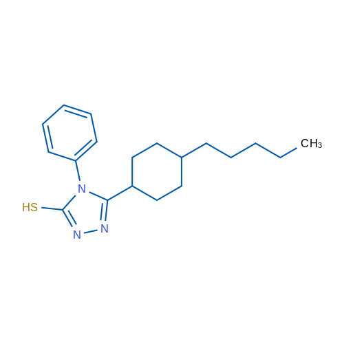 5-(4-Pentylcyclohexyl)-4-phenyl-4H-1,2,4-triazole-3-thiol 1g