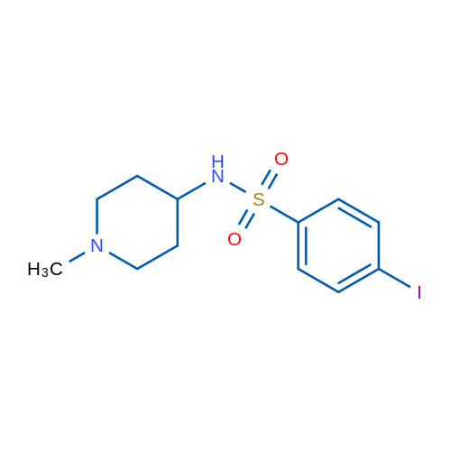4-Iodo-N-(1-methylpiperidin-4-yl)benzene-1-sulfonamide 1g