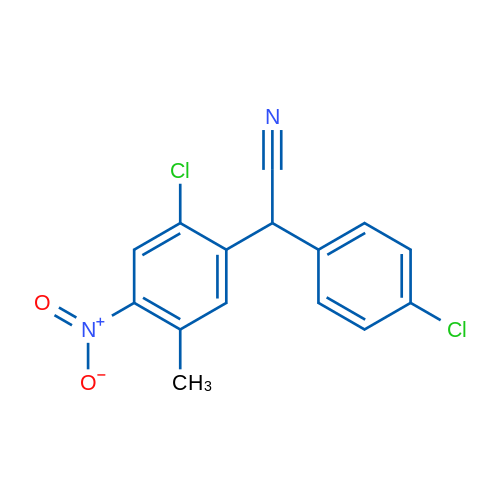 2-(2-Chloro-5-methyl-4-nitrophenyl)-2-(4-chlorophenyl)acetonitrile 1g