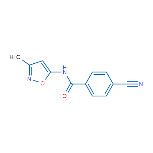 4-Cyano-N-(3-methyl-1,2-oxazol-5-yl)benzamide 1g