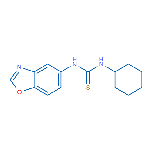 3-(1,3-Benzoxazol-5-yl)-1-cyclohexylthiourea 1g