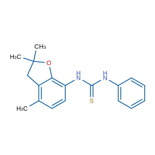 1-Phenyl-3-(2,2,4-trimethyl-2,3-dihydro-1-benzofuran-7-yl)thiourea 1g