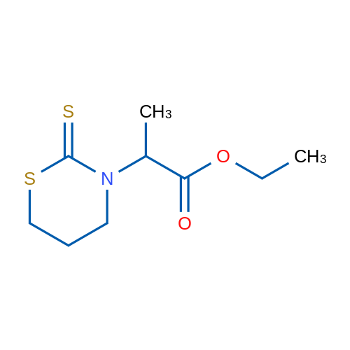Ethyl 2-(2-sulfanylidene-1,3-thiazinan-3-yl)propanoate 1g