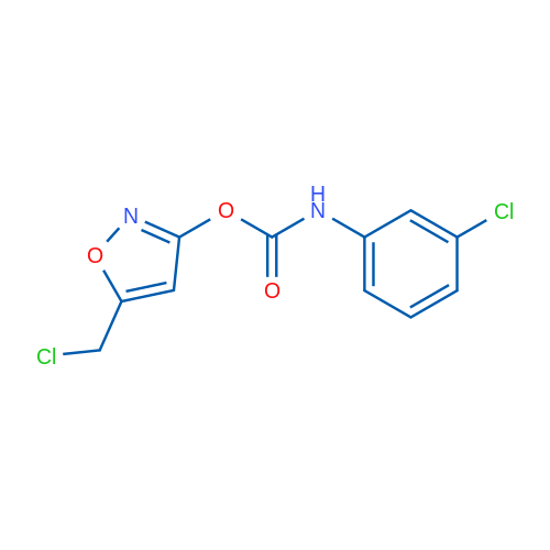 5-(Chloromethyl)-1,2-oxazol-3-yl N-(3-chlorophenyl)carbamate 1g