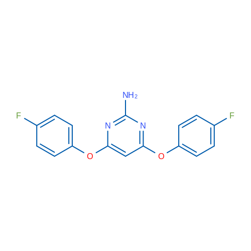 4,6-Bis(4-fluorophenoxy)pyrimidin-2-amine 1g