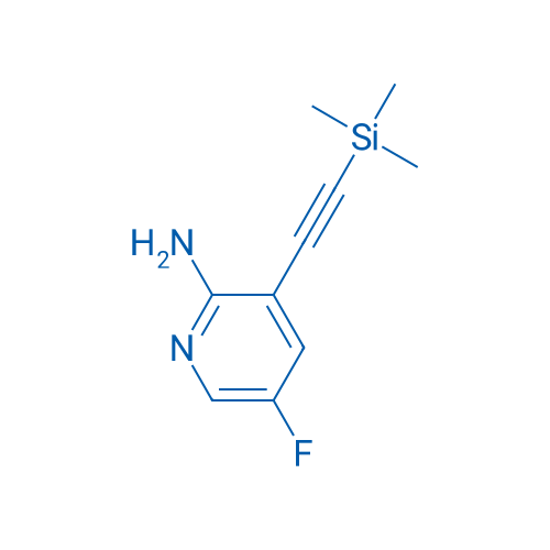 5-Fluoro-3-((trimethylsilyl)ethynyl)pyridin-2-amine 50mg