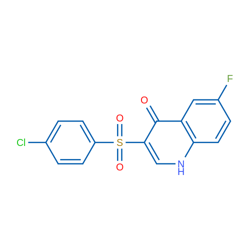 3-(4-Chlorobenzenesulfonyl)-6-fluoro-1,4-dihydroquinolin-4-one 1g