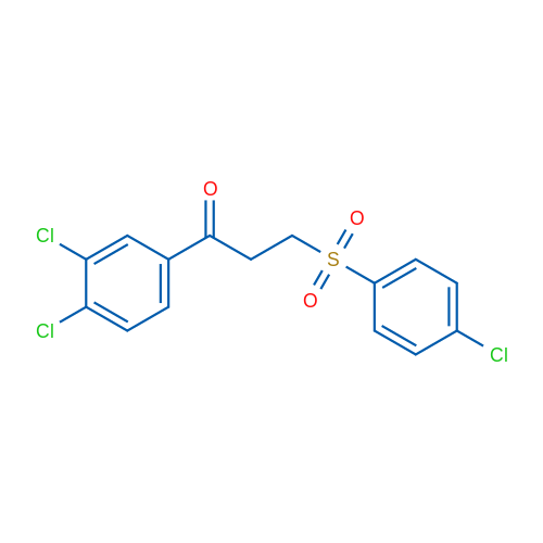 3-(4-Chlorobenzenesulfonyl)-1-(3,4-dichlorophenyl)propan-1-one 1g
