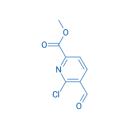 Methyl 6-chloro-5-formylpicolinate 250mg