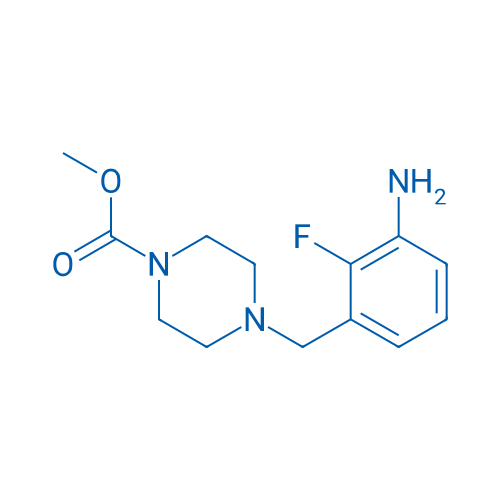 Methyl 4-(3-amino-2-fluorobenzyl)piperazine-1-carboxylate 250mg