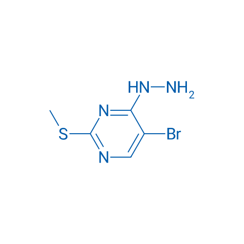 5-Bromo-4-hydrazinyl-2-(methylthio)pyrimidine 250mg