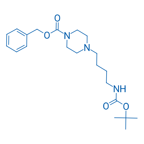 Benzyl 4-(4-((tert-butoxycarbonyl)amino)butyl)piperazine-1-carboxylate 250mg