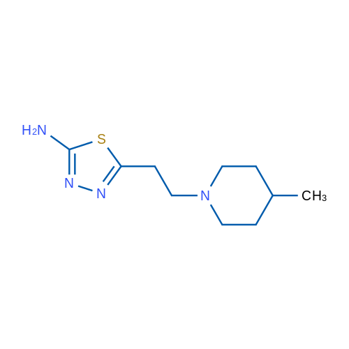 5-(2-(4-Methylpiperidin-1-yl)ethyl)-1,3,4-thiadiazol-2-amine 1g