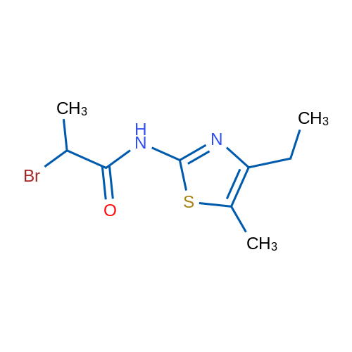 2-Bromo-N-(4-ethyl-5-methylthiazol-2-yl)propanamide 1g