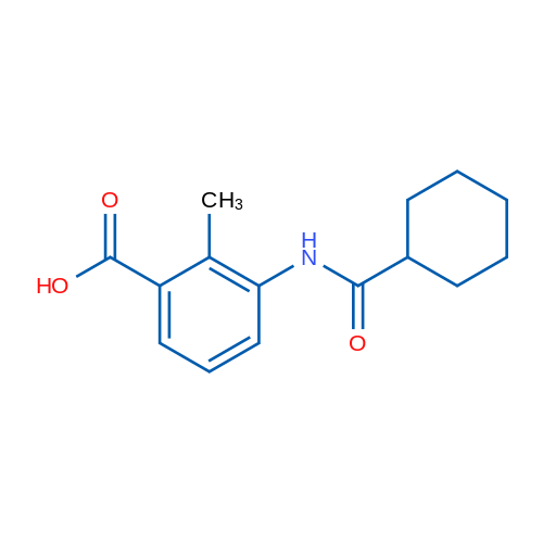 3-(Cyclohexanecarboxamido)-2-methylbenzoic acid 1g